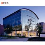 Sustainable Glass blue and black Curtain Walls for Green Buildings