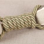 Tennis Balls Nylon Rope Dumbbell Dog Toy