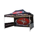 Outdoor Portable Trade Show Canopy Tent Black Coated Iron Frame For Businss