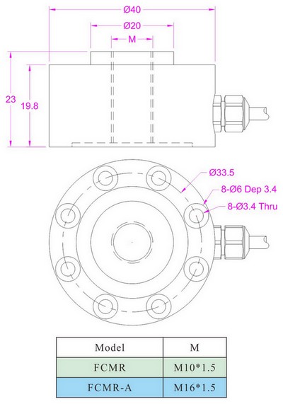 Pancake Load Cell 4.5klb