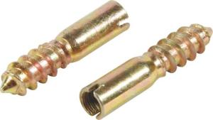 Wholesale M6*35 Yellow Zinc Finished Bullet Screw For Furniture Connecting from china suppliers