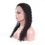 Clean Weft Virgin Hair Lace Wigs / Short Full Lace Wigs Human Hair Deep Curly