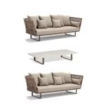 1.5mm Modern Lounge Sectional Outdoor Sofa Adjustable Waterproof Garden