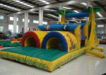 Big Party Obstacle Course Bounce House Rentals , Kids Sports Games Blow Up