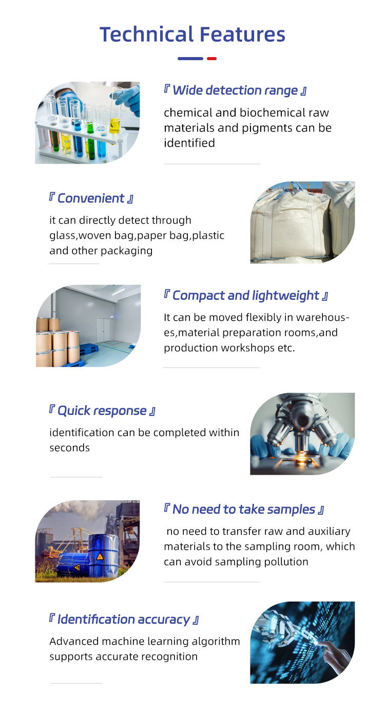 IP68 Rated Handheld Raman Spectrometer for Dietary Supplements and Raw Materials Analysis