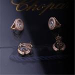 Chopard HAPPY SPIRIT EARRINGS in ETHICAL ROSE GOLD ETHICAL WHITE GOLD with