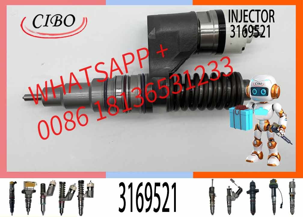 Diesel Fuel Injector 3169521 8113837 for D12A D12C D12D Engine