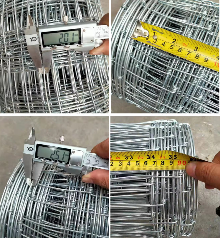 Hot Dipped Galvanized Cattle Fence Roll High Tensile Line Wire Cattle Mesh