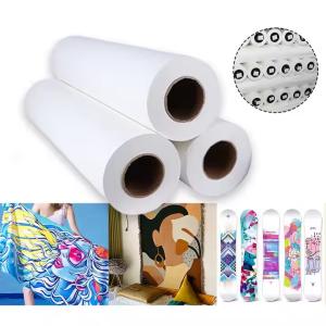 Wholesale 95GSM 44 inch*400m epson sublimation paper Roll For Polyester Fabric from china suppliers