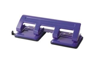 Wholesale Purple Color Rubber Basin 12 sheets capacity metal 4 holes paper punch for office from china suppliers