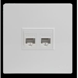 Quantum-Safe CAT7 Socket with Post-Quantum Cryptography and 86 * 86 mm Wall Plate Switch for Secure Networking