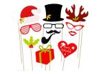 20 Cm Felt Christmas Decorations Photo Props With Small Bamboo Sticks