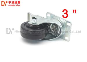Wholesale Heavy Duty Mold Industrial Caster Wheels , Flat Universal Black Castor Wheels Total Brake from china suppliers