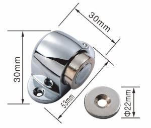Wholesale Zinc Alloy Interior Magnetic Door Stop Floor Mounted Magnetic Door Holder from china suppliers