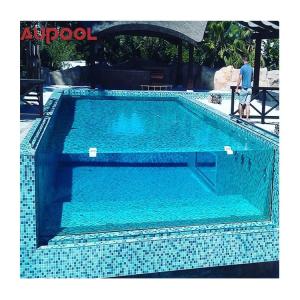 Wholesale AUPOOL CE Approved Large Outdoor PMMA Acrylic Swimming Pool with Air Pump Accessories from china suppliers