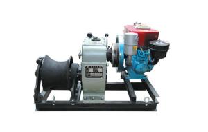 Wholesale Diesel Engine Powered Belt Cable Winch Puller For Power Construction 5 Ton from china suppliers