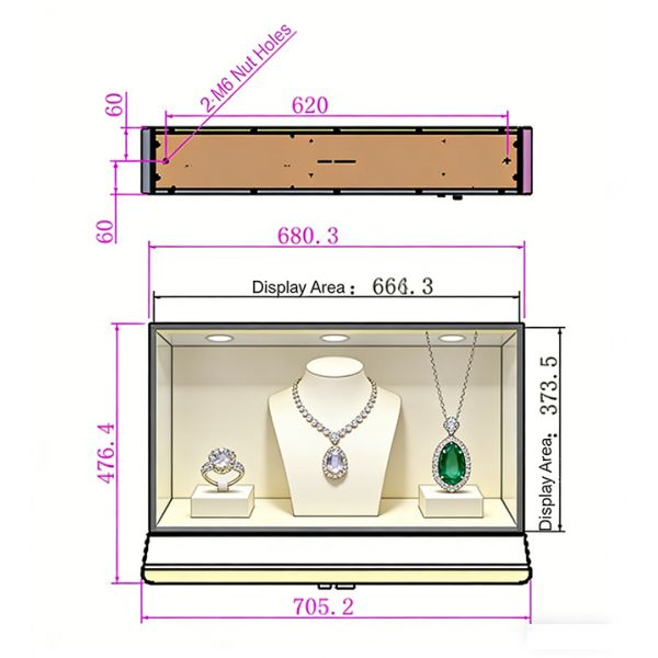 30 Inch Transparent OLED Touch Screen With 0.1ms Response Time And 1.07 Billion Colors