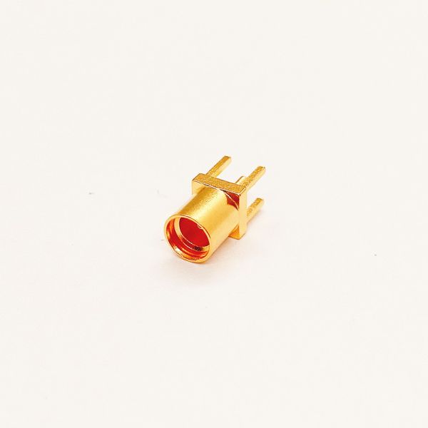 MMCX-KHD Gold-Plated Brass RF Coaxial Connector Female Jack with Through Hole Mounting for DC to 10GHz Applications