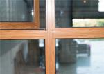 Sound Proof Aluminium Glass Window Indoor / Outdoor Design Double Color