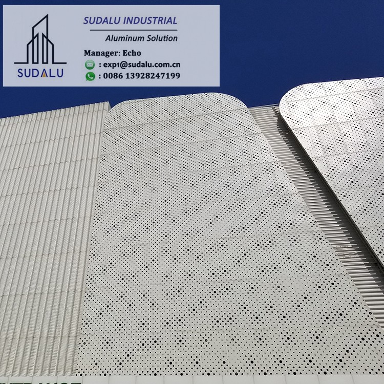 SUDALU 1-10mm Foshan Laser Cut Metal Perforated Aluminum Facade Wall Panel