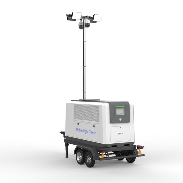 2KW MOBILE LIGHTING PLANT PORTABLE LIGHTING TOWERS VIDEO SURVEILLANCE CHARGING FUNCTION