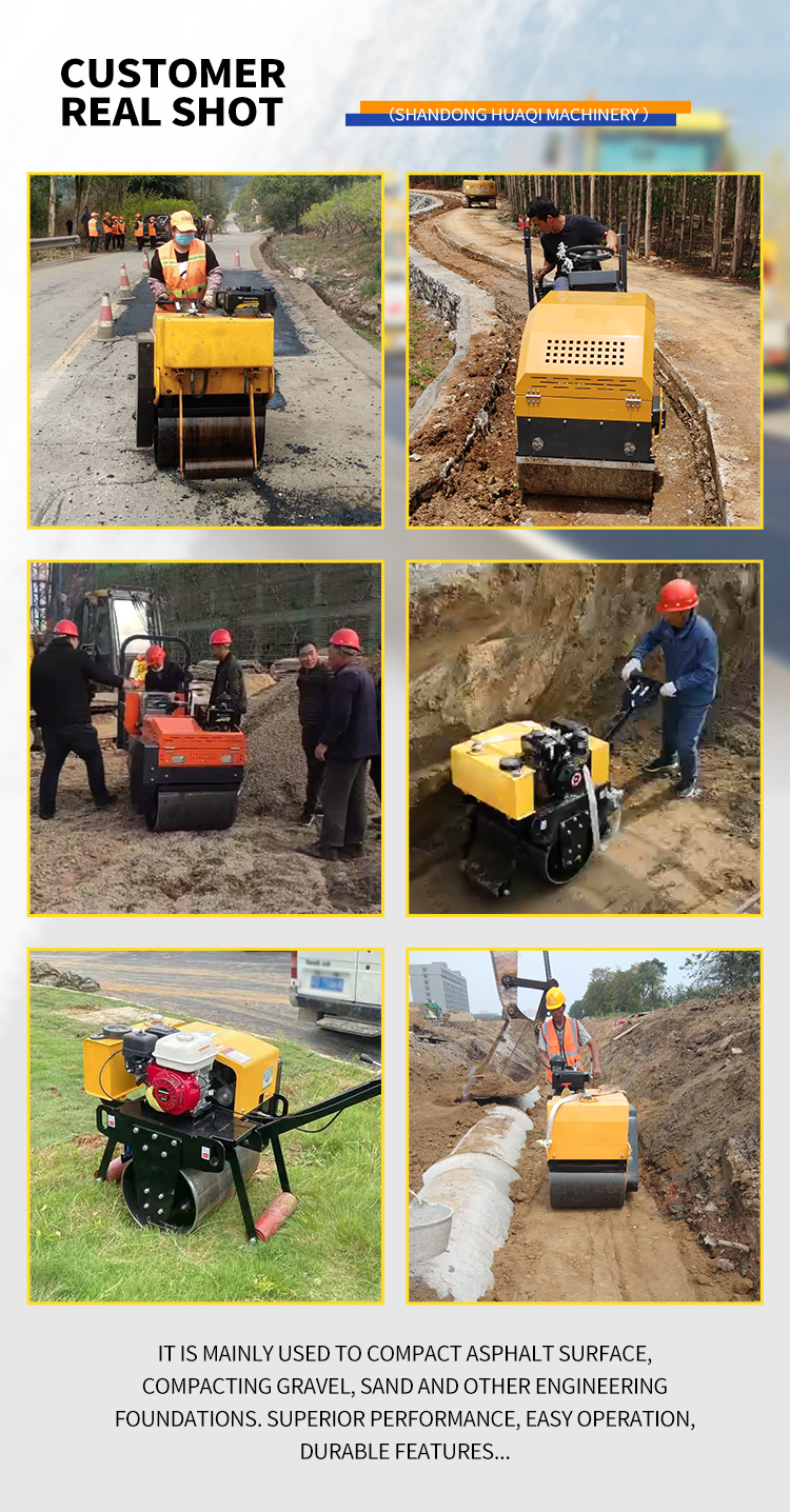 5 Ton Steel Wheel Road Roller YL800 with 25L Hydraulic Tank and Electromagnetic Clutch
