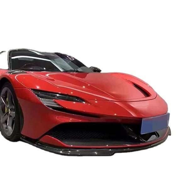 For Ferrari SF90 Dry Carbon Fiber Body Kit SF90 RH Style Carbon Fiber Front Lip