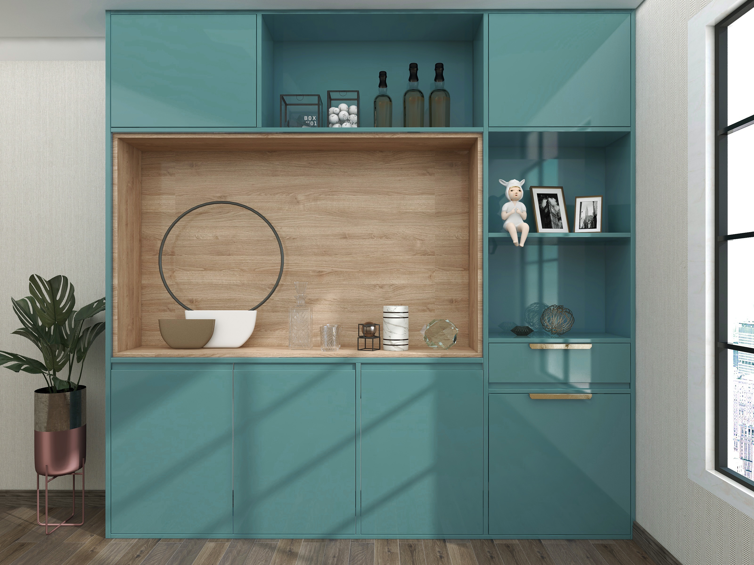 Furniture Decoration Kitchen Wall Sticker with 3D Oil Proof and Waterproof