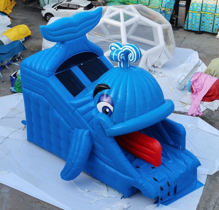 Multicolor Inflatable Water Slides Bouncer Blow Up Castle Combo