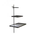 Campfire Hotplate Combo Cooking 37 Inch Black Durable Camping Swing Steel