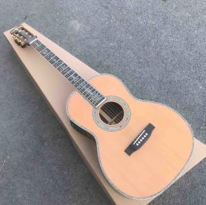 Wholesale OEM 39 inches custom guitar, OOO size, Acoustic Guitar,Guitarra acustica ,Aablone inalys,solid cedar top from china suppliers