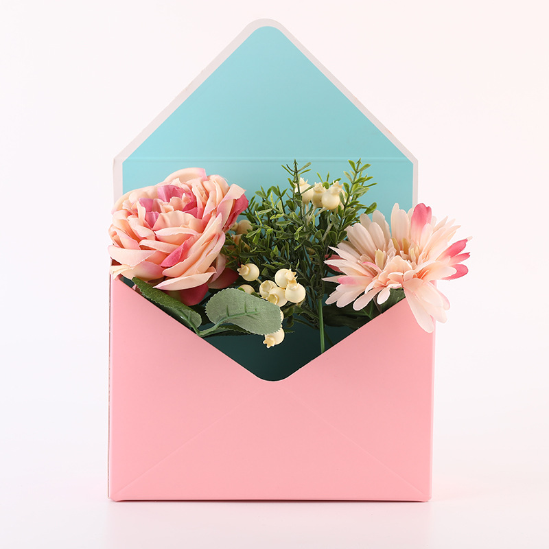 Recycled Materials Square Luxury Valentine's Day Flower Gift Packaging Shopping Paper Box