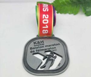 Wholesale Hollow CNC Marathon Sports Metal Medal Retro Debossing from china suppliers