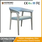 Customization Leisure Fabric Armrest Back Chair for Dining Room Home Hotel