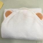 China Factory OEM service 100% organic bamboo fiber blanket baby hooded bath