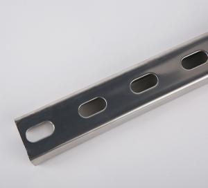 Wholesale 304 316 Brushed Stainless Steel C Channel Trim 2&quot; 3&quot; Suspension Photovoltaic Modules Rail Bracket from china suppliers