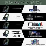7.1 Gamer Wired PC Gaming Headphones With Mic Light Up For Xbox One Volume