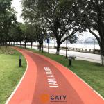 Outdoor Sports Low-maintenance EPDM Rubber Running Track Running Red EPDM