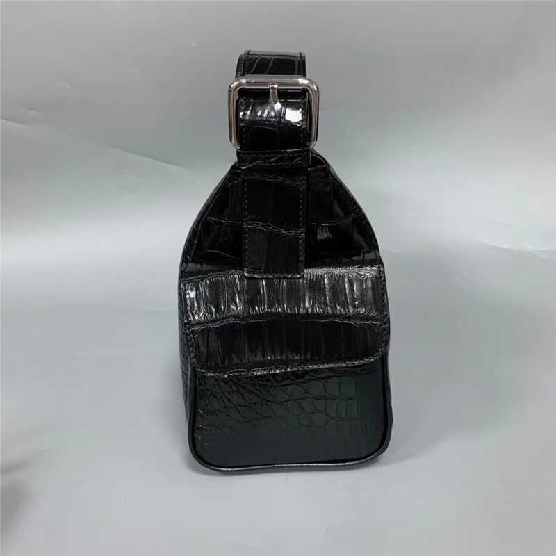 Exotic Genuine Alligator Skin Men Flap Pockets Bag Authentic Crocodile Leather Soft Satchels Purse Male Shoulder Bag