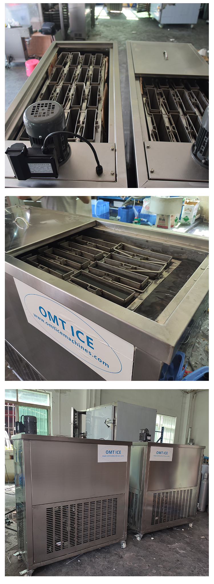 Antiwear Industrial Block Ice Maker Machine Waterproof With GMCC Compressor