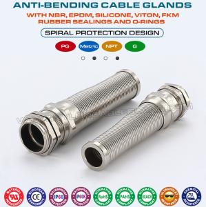 Wholesale Anti-Bend Protecting Metal M20 Cable Gland, Anti-Kink Metallic Metric IP68 Cable Gland for 6-12mm Range from china suppliers