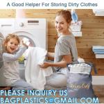 Recycle Zippered Foldable Laundry Bag Logo Extra Large Travel Laundry Bag with