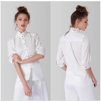 Plus Size Women Clothing Office Latest Blouse Designs