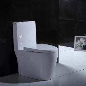 Wholesale Wholesale sanitary ware dual flush white color bathroom porcelain toilet bowl floor mounted ceramic one piece toilet from china suppliers