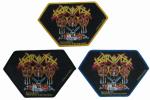 Twill Fabric Custom Woven Patches Diamond Shape Flat Appearance