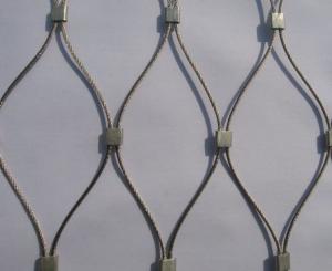 Wholesale Diamond Ferruled Flexible Cable Mesh SS Material High Open Area Animal Enclosure from china suppliers