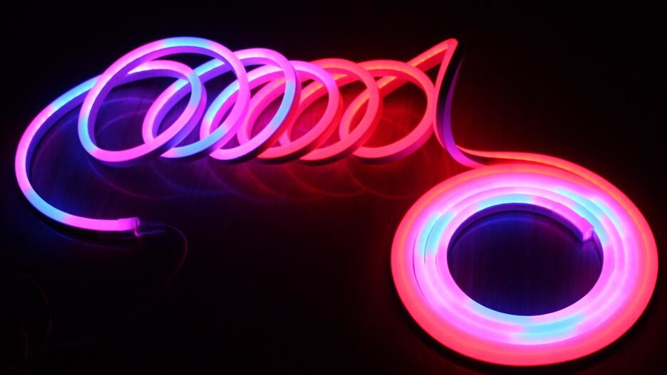 RGB Digital Pixel Chasing 11x19mm flat LED Neon led neon flex light in stock pixel tube