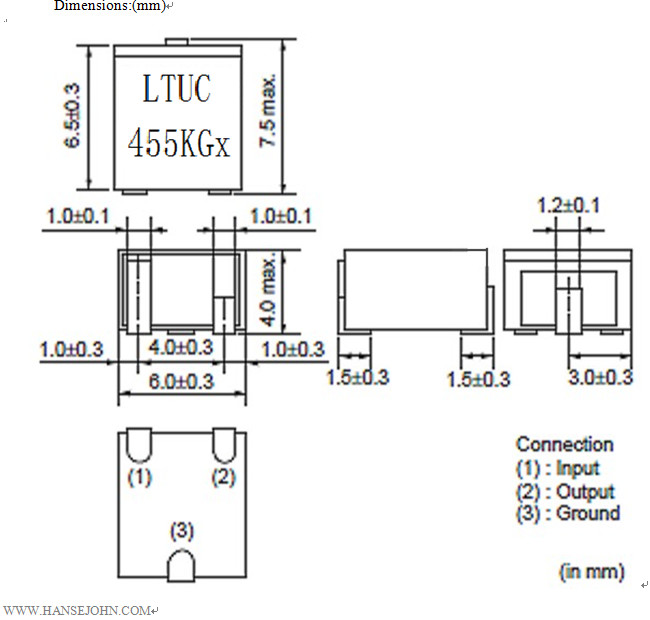 CFUKF455KA2X R0 455khz Electronic Components Active And Passive