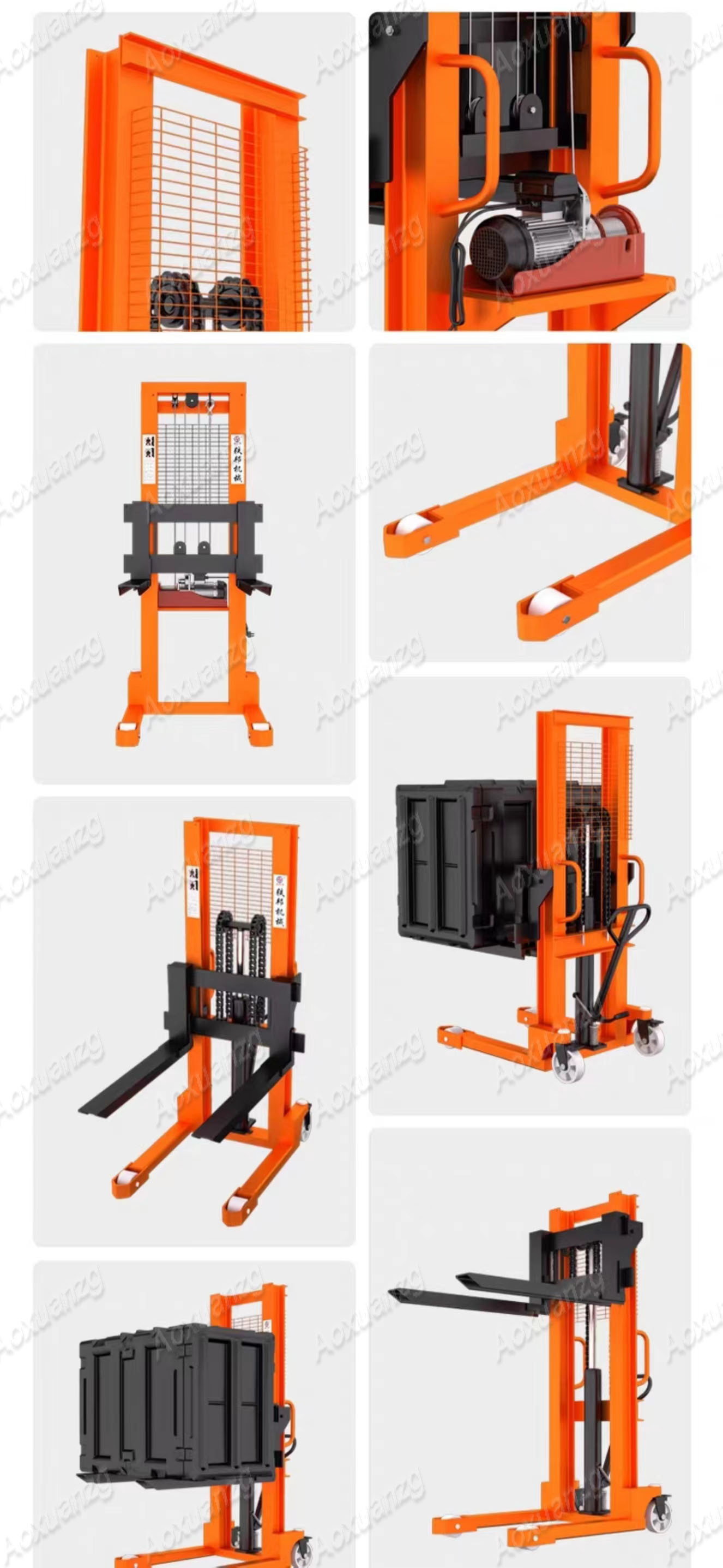 3T 2M High-Efficiency Electric Forklift Handling Stacking Goods Electric Propulsion Electric Stacker