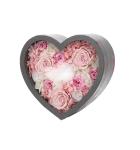 Custom Heart-shaped Rose Packaging Transparent Cover for Luxury Mothers Day Gift